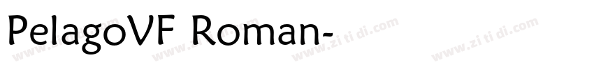 PelagoVF Roman字体转换